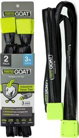 img 1 attached to 🐐 Twisted Goat Industrial Twist Ties - Durable Reusable Ties for Securing Cargo, Transporting Goods on Roof Rack, Hanging Hammocks, Organizing Camping Gear, and More! (3 ft 2 Pack)