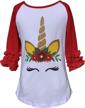 little unicorn christmas holiday t shirt girls' clothing and tops, tees & blouses logo