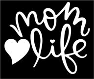 stylish mom life decal: vinyl sticker for cars, trucks, walls, laptop - white 5.6 x 4.7 in логотип