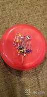 img 1 attached to 200 PCS Sewing Pins Magnetic Pin Cushion, Round Plastic Holder For Needles Push Hair Bobby Pins (Red) review by Bryan Crayton