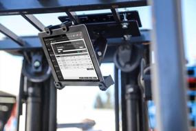 img 2 attached to ARKON 7 Inch Robust Plastic Locking Forklift Tablet Mount Retail Black