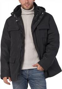 img 3 attached to Men'S Waterproof Hooded Down Parka Coat - BGSD Peter 3-In-1 (Regular & Big/Tall Sizes Available)