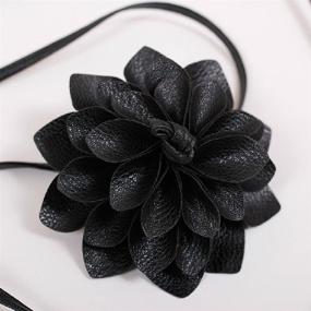 img 3 attached to 🌸 Stylish MedeShe Braided Leather Fashion Flowers Women's Accessories: Perfect Belts for Added Elegance