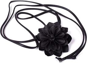 img 4 attached to 🌸 Stylish MedeShe Braided Leather Fashion Flowers Women's Accessories: Perfect Belts for Added Elegance