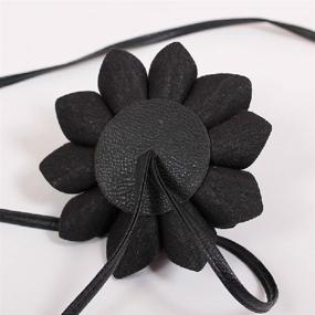 img 2 attached to 🌸 Stylish MedeShe Braided Leather Fashion Flowers Women's Accessories: Perfect Belts for Added Elegance