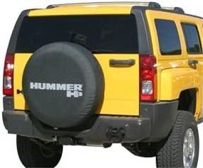 img 4 attached to 🚗 GM Licensed Genuine Soft Tire Cover for Boomerang 2005-2010 Hummer H3 - Non-Reflective