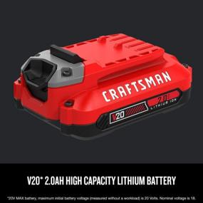 img 2 attached to Craftsman V20 Lithium Ion Battery Pack (2.0Ah) With Red Finish - CMCB202-2 - Improve Your Power Tool Performance