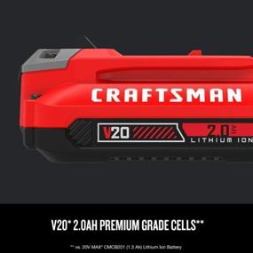 img 1 attached to Craftsman V20 Lithium Ion Battery Pack (2.0Ah) With Red Finish - CMCB202-2 - Improve Your Power Tool Performance