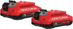 img 4 attached to Craftsman V20 Lithium Ion Battery Pack (2.0Ah) With Red Finish - CMCB202-2 - Improve Your Power Tool Performance