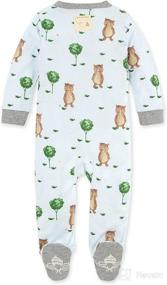 img 3 attached to 👶 Burt's Bees Baby Girls' Sleep and Play PJs: Organic Cotton Zip Front Romper Jumpsuit