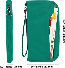 img 3 attached to Secure And Convenient Travel: ZOPPEN RFID Passport Wallet With Removable Wristlet Strap