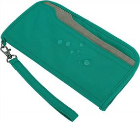 img 2 attached to Secure And Convenient Travel: ZOPPEN RFID Passport Wallet With Removable Wristlet Strap
