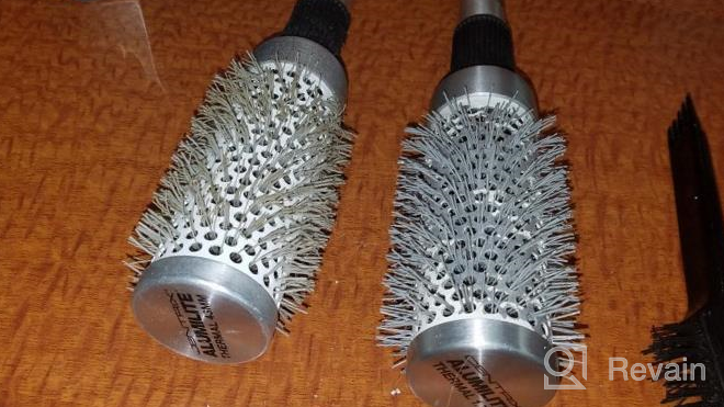 img 1 attached to Cricket Centrix Alumilite 43Mm Ceramic Barrel Hairbrush For All Hair Types - Perfect For Blow Drying, Curling And Styling, Anti-Static And Anti-Frizz. review by Sean Moran