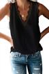 fashionable women's lace trim tank tops - v neck, sleeveless blouse vest shirts by blencot logo