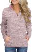arainlo oversized pullover sweater for women - long sleeve tunic shirt with high collar, pocket, and 1/4 zip - casual and comfortable logo