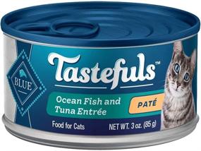 img 1 attached to 🐱 Blue Buffalo Tastefuls Cat Food Variety Bundle - Gourmet Pate - 12 Pack - 4 Flavors (Chicken, Turkey, Tuna & Salmon) - 36 Ounce Total + Hotspot Pets Travel Bowl