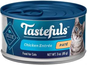 img 3 attached to 🐱 Blue Buffalo Tastefuls Cat Food Variety Bundle - Gourmet Pate - 12 Pack - 4 Flavors (Chicken, Turkey, Tuna & Salmon) - 36 Ounce Total + Hotspot Pets Travel Bowl