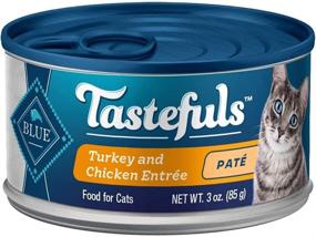 img 2 attached to 🐱 Blue Buffalo Tastefuls Cat Food Variety Bundle - Gourmet Pate - 12 Pack - 4 Flavors (Chicken, Turkey, Tuna & Salmon) - 36 Ounce Total + Hotspot Pets Travel Bowl