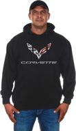design corvette pullover sweatshirt bsc6 black logo