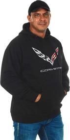 img 3 attached to Design Corvette Pullover Sweatshirt BSC6 Black