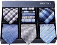 hisdern classic necktie pocket square men's accessories good for ties, cummerbunds & pocket squares logo
