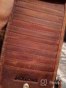 img 5 attached to 🧳 Jack&Chris Slim Leather Zipper Card Wallet MBNM026 for Credit Card Organization and Storage