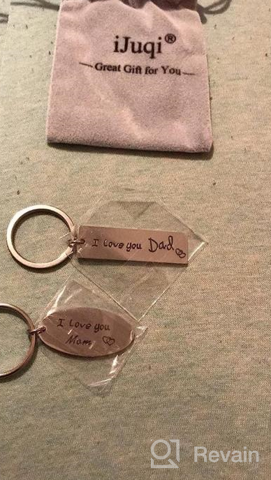 img 1 attached to 2PCS Parent Gifts Mom Dad Keychain - Birthday Christmas Valentine'S Gift For Parents From Daughter review by Jeremy Levendusky