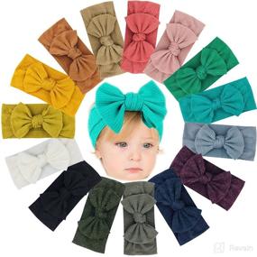 img 4 attached to NAIRUA Headbands Stretchy Newborn Toddlers Baby Care