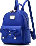 mikty leather backpacks convertible shoulder women's handbags & wallets in fashion backpacks logo