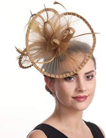 img 2 attached to 🌸 Lucky Leaf Fascinators Hairpin for Women's Cocktail Attire: Enhance Your Special Occasion Accessories