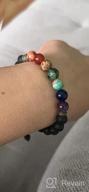 img 1 attached to Unlock Your Inner Balance With Our 7 Chakra Healing Bracelet For Women - Real Stone Beaded Jewelry For Anxiety, Meditation And Yoga review by Kimberley Cook