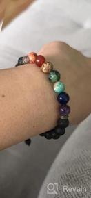 img 5 attached to Unlock Your Inner Balance With Our 7 Chakra Healing Bracelet For Women - Real Stone Beaded Jewelry For Anxiety, Meditation And Yoga