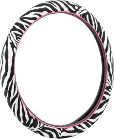 img 1 attached to 🦓 Enhance Your Driving Experience with Bell Automotive Universal Hyper-Flex Core Steering Wheel Cover in Zebra Print