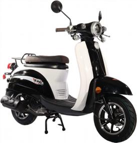 img 1 attached to X-PRO Milan 50 50Cc Moped Scooter Gas Moped Scooter 50Cc Moped Street Scooter With 10" Wheels (Factory Package, Black)