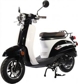 img 4 attached to X-PRO Milan 50 50Cc Moped Scooter Gas Moped Scooter 50Cc Moped Street Scooter With 10" Wheels (Factory Package, Black)