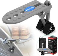 🚪 gray universal car door step for roof access - foldable latch step for easy car access, suitable for most suvs, trucks, and cars logo