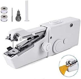 img 3 attached to Portable Handheld Sewing Machine - Mini Cordless Electric Stitch Tool for Quick Repairs, Fabric, Clothing, Kids Clothes - Ideal for Home, Travel Use