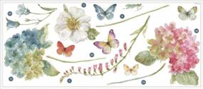 img 2 attached to Transform Your Space With Lisa Audit Garden Flowers Peel And Stick Giant Wall Decals From RoomMates