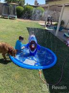 img 1 attached to Get Ready For Fun In The Sun With Our Non-Slip Splash Pad Sprinkler - Perfect For Kids, Dogs And Toddlers 8-12! review by Maurice Arnold