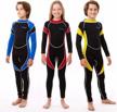 scubadonkey kids wetsuit - 2.5mm neoprene, upf 50+, cpsc safety certified, ideal for boys, girls and toddlers logo