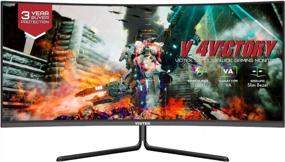img 4 attached to Experience Superior Gaming with the VIOTEK GNV34DB2 34 Inch UltraWide Monitor: 3440X1440, 100Hz, Adaptive Sync, HDMI