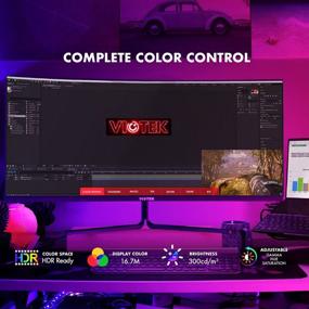 img 2 attached to Experience Superior Gaming with the VIOTEK GNV34DB2 34 Inch UltraWide Monitor: 3440X1440, 100Hz, Adaptive Sync, HDMI