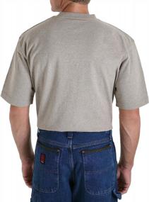 img 3 attached to Wrangler Workwear Sleeve Oatmeal Heather Men's Clothing for Shirts