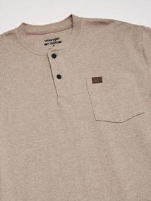 img 2 attached to Wrangler Workwear Sleeve Oatmeal Heather Men's Clothing for Shirts