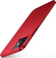 torras slim fit iphone 12 📱 mini case: lightweight full protection in ruby red логотип