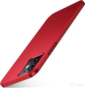 img 4 attached to TORRAS Slim Fit iPhone 12 📱 Mini Case: Lightweight Full Protection in Ruby Red