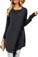 casual elegance: stay cozy in ceasikery women's tassel hem long cardigan sweater logo