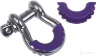 🔒 daystar purple d-ring shackle isolator pair: bumper protection & reduced rattling | ku70056pr, made in usa logo