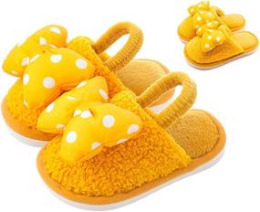 img 4 attached to 🧦 Cozy Winter Velvet Toddler Slippers for Boys - Stay Warm Indoors with Slippers at Slippers