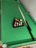 img 1 attached to Soozier 55" Portable Folding Billiards Table - Perfect For Family Game Nights With Cues, Balls, And Accessories Included review by Toby Galbraith